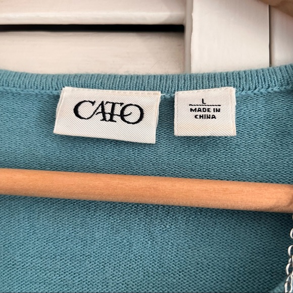 Cato Long Sleeve Sweater Top with Detachable Necklace. - Picture 5 of 13